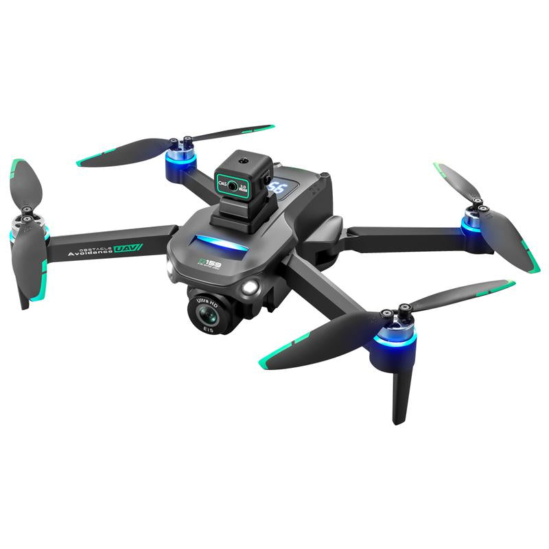 5G GPS Drone with Four-Sided Obstacle Avoidance, Optical Flow Positioning, Long Battery Life & Screen Remote Controller for Intelligent Outdoor Use Camera White