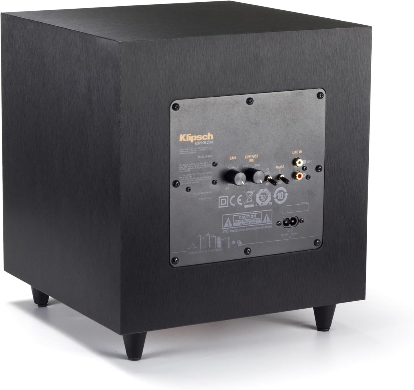 Reference R-8SW Surround Subwoofer, 150 Watts Peak Power (Brushed Black Vinyl, 8-Inch)