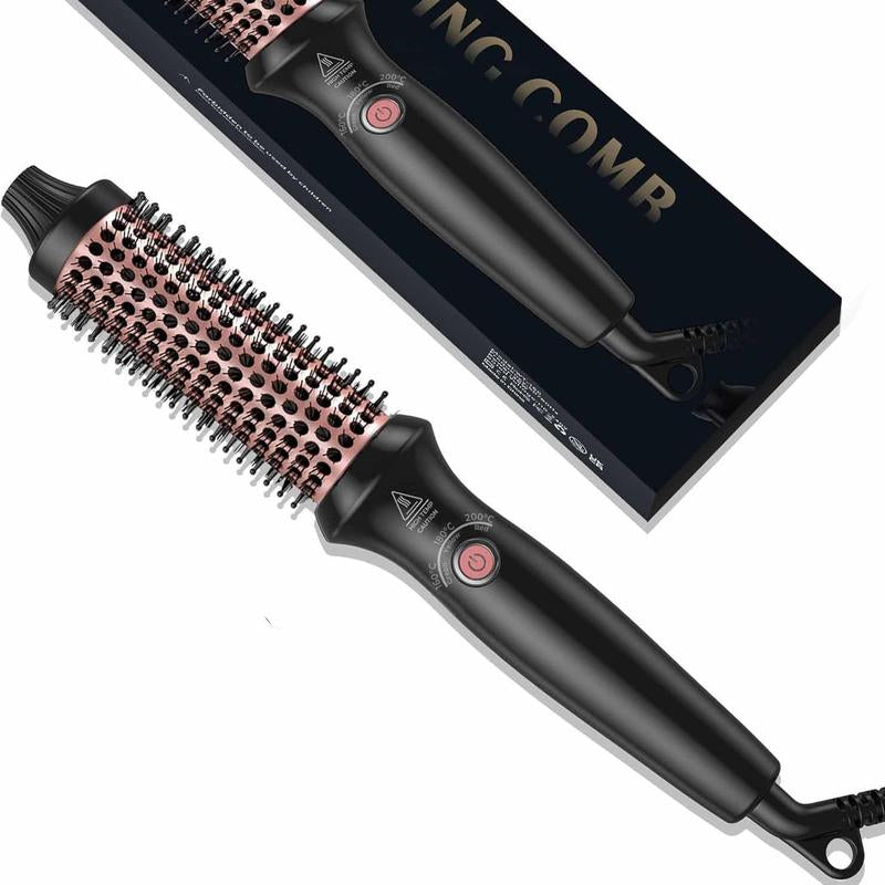 Hair Curling Brush, Thermal Brush, Ceramic Tourmaline Curling Comb, Hair Styling Tool for Home & Travel, Hair Styling Tools