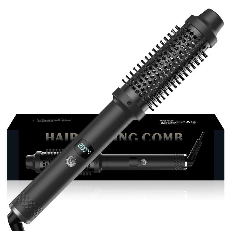 Hair Curling Brush, Thermal Brush, Ceramic Tourmaline Curling Comb, Hair Styling Tool for Home & Travel, Hair Styling Tools