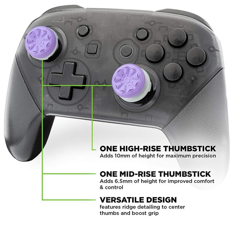 FPS Freek Performance Thumbsticks FPS Freek Inferno for PS5/PS4 for XBOX Controller Thumb Grips,Precise Control,Black/White/Purple/Red,Gaming Controller Accessory, Joypad Console